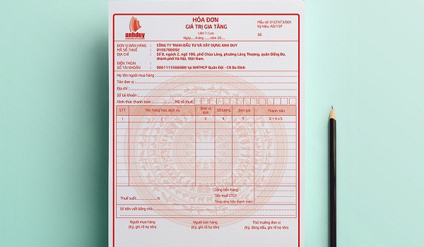 hóa đơn đỏ