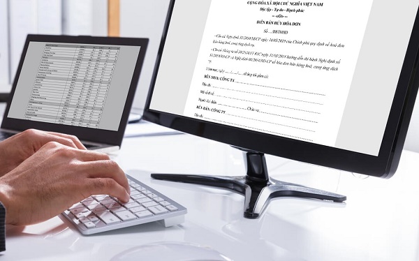 biên bản hủy hóa điện tử