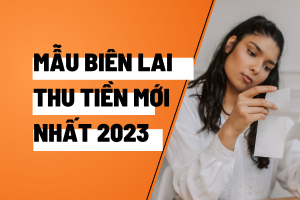 mẫu biên lai thu tiền​