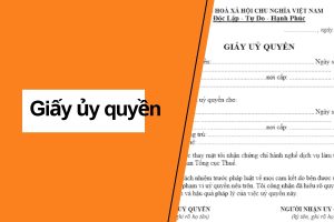 mẫu giấy ủy quyền